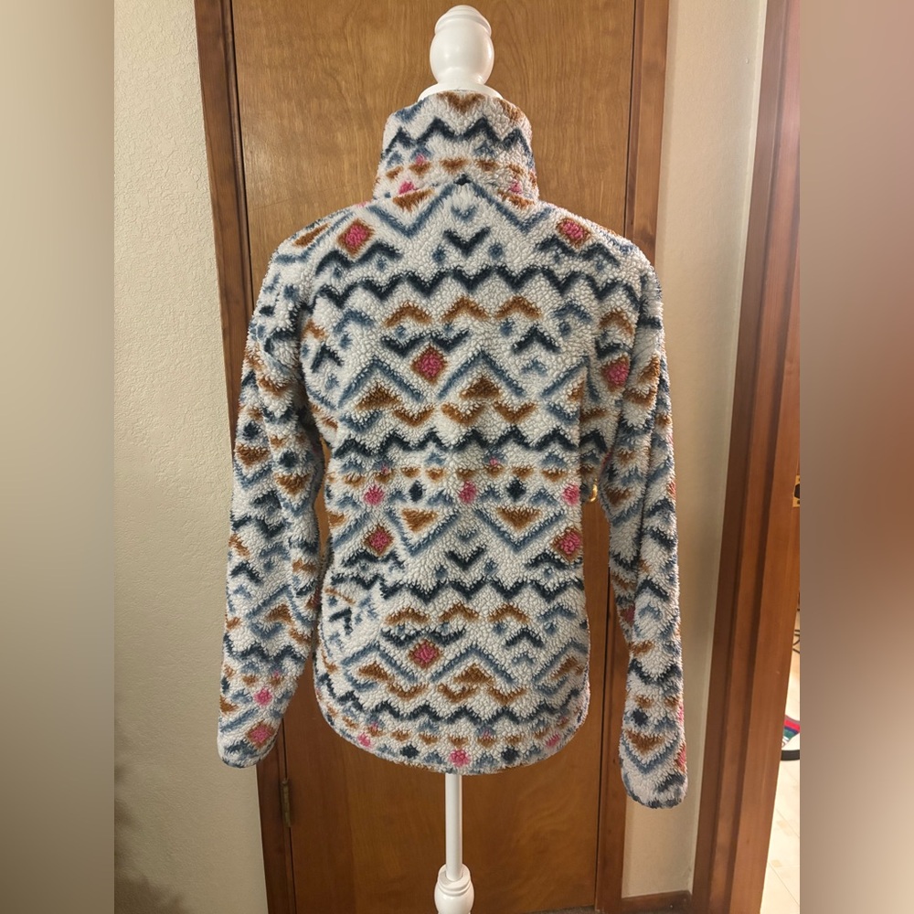 Eddie Bauer Multicolor Geometric Patterned Half Zip Fleece - Picture 4 of 10